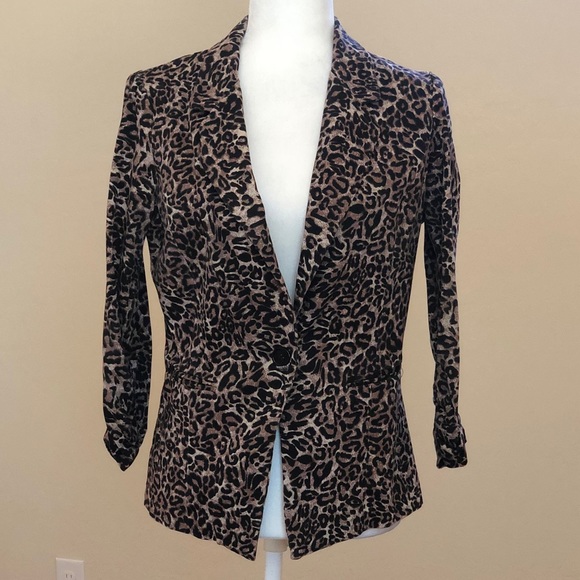 Cheetah Print Blazer - Picture 1 of 5